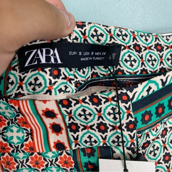 Zara Multicolor Patterned Jacket - Picture 9 of 11